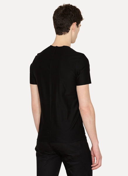 Front Seam T Shirt Black