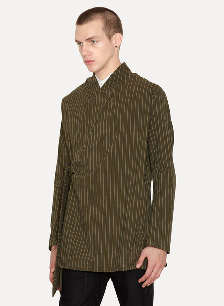 Striped Cotton Nylon Jacket Jay