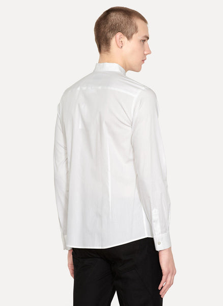 White Cotton Poplin Shirt Serpentine