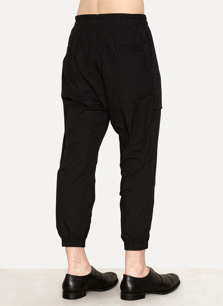 Ramie Cotton Cropped Trousers