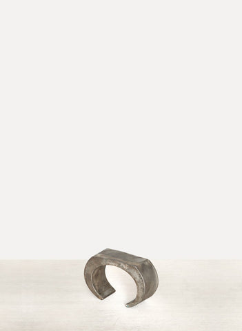 Acid Silver Crescent Plain Bracelet (30mm)