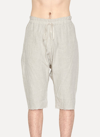 Natural Linen Easy Short Pants