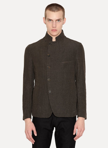 Ramie Linen Slashed Mess Jacket