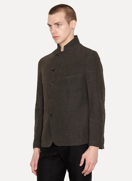 Ramie Linen Slashed Mess Jacket