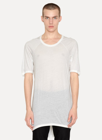 White Cotton Cashmere T-Shirt