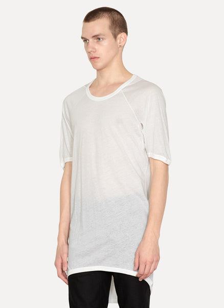 White Cotton Cashmere T-Shirt