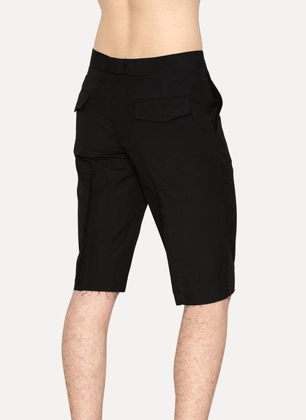 Virgin Wool Cut Off Classic Trousers