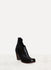 Black Shine Calfskin Crop Heel