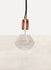 E27 Pendant Copper Black Cord