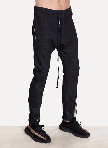 Buttoned Slim Pant Anthracite