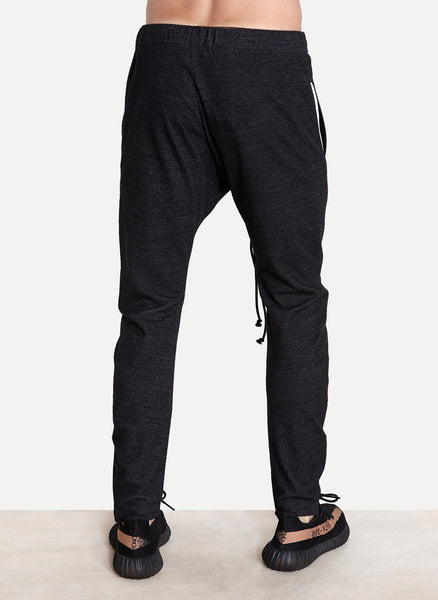 Buttoned Slim Pant Anthracite