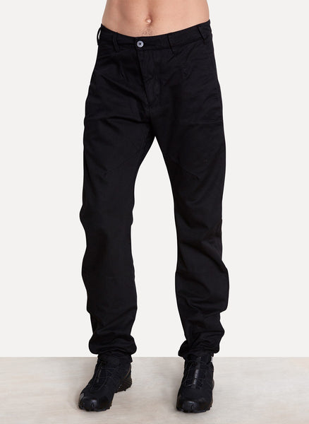 Black Dye Drop Crotch Pant