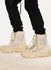 Mens Combat Boot Crosta Light Sand Calfskin Suede