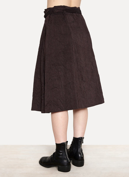 Belt Gathered Skirt