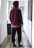 Turpan Velvet Hoodie Bordeaux