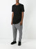 Filled Seam Black Linen Tshirt