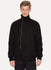 Black Wool Padded Bomber