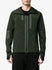 Dark Black Olive Nylon Hood Jacket