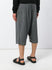 Cold Black Cotton Linen Shorts