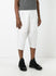 White Cotton Linen Shorts