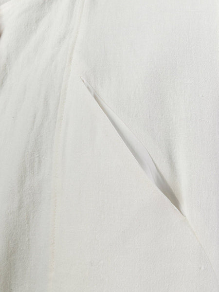 White Hemp Zip Tunic