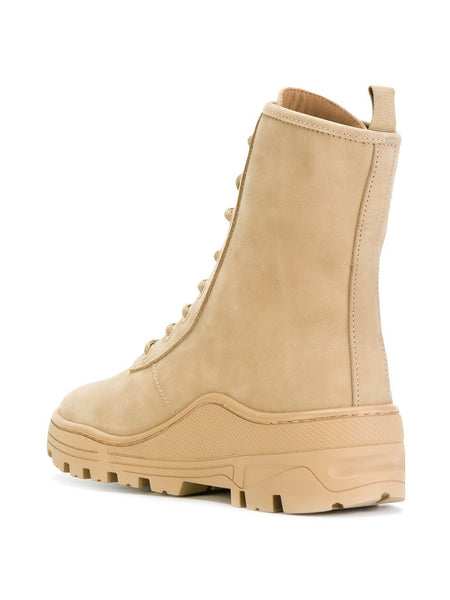 Taupe Nubuk Military Boot