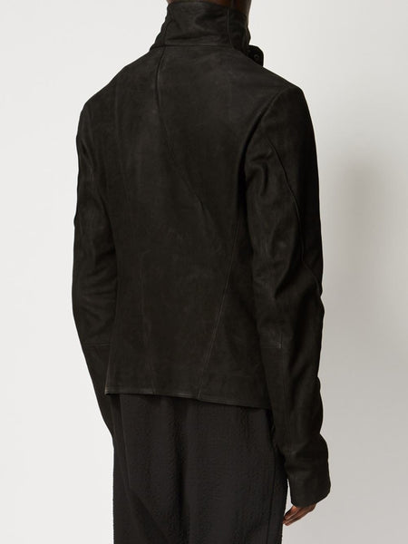 Goatskin Oversized Collar Jacket