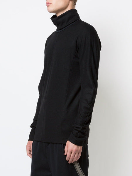 Wool Jersey Turtleneck