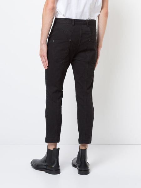 Cropped Jeans Black