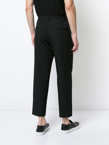 Wool Gabardine Slim Pants