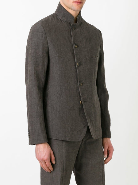 Ramie Linen Slashed Mess Jacket