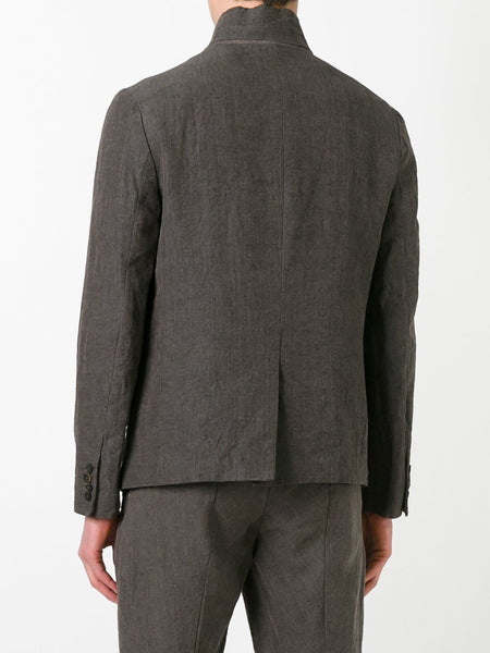 Ramie Linen Slashed Mess Jacket