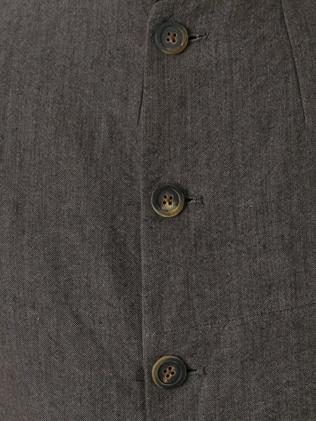 Ramie Linen Slashed Mess Jacket