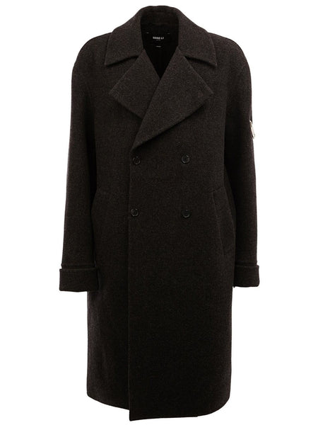 Grey Double Faced Wool Big Coat