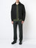 Black Cotton Linen Harrington Jacket