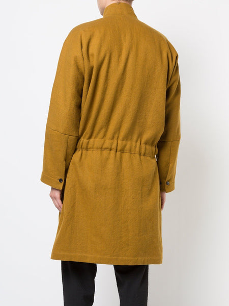 Ambre Linen Wool Heavy Twill Coat