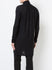 Black Wool Fine Rib Tee