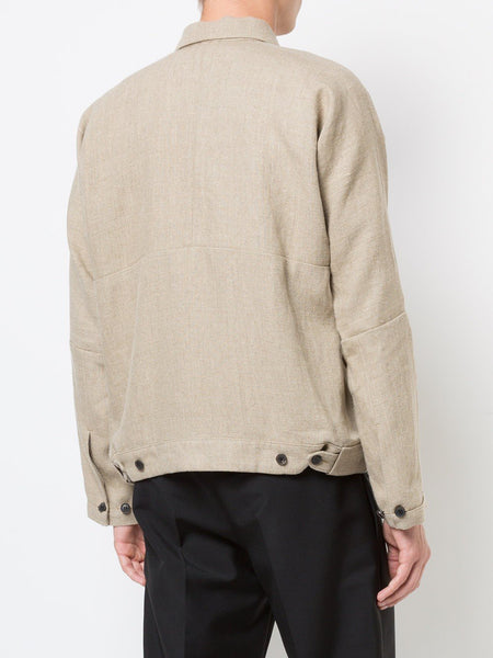 Flax Rough Canvas Loose Jacket