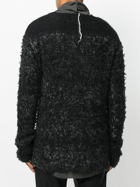 Crew Sweater Black Melange