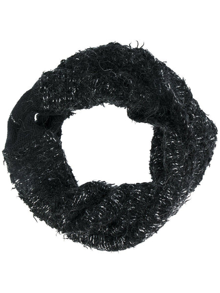 Ring Scarf Black Melange