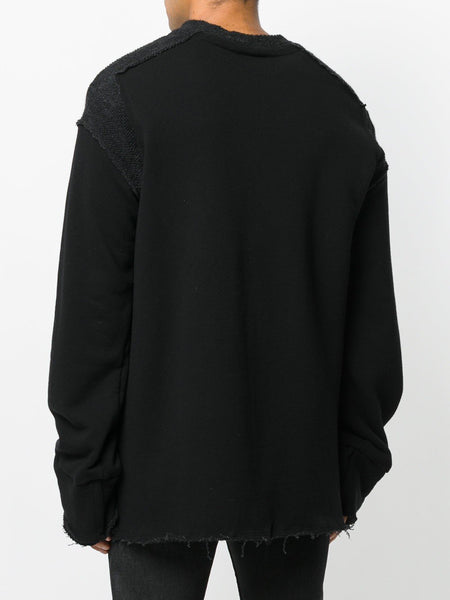 Frayed Jumper Black