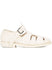 Off White Perforated Calf Leather Sandal