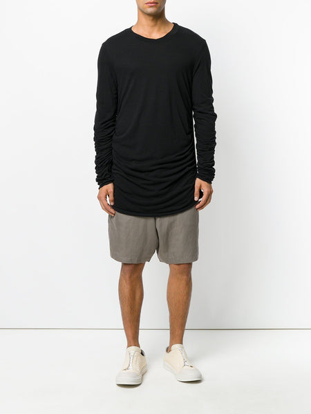 Gathered Jumper Black