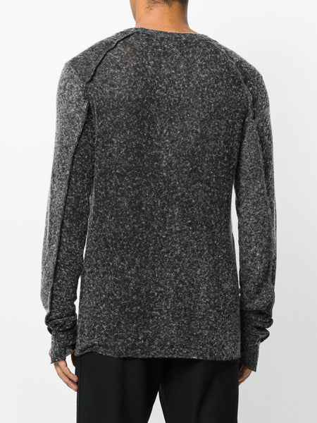 Broken Seam Jumper Black