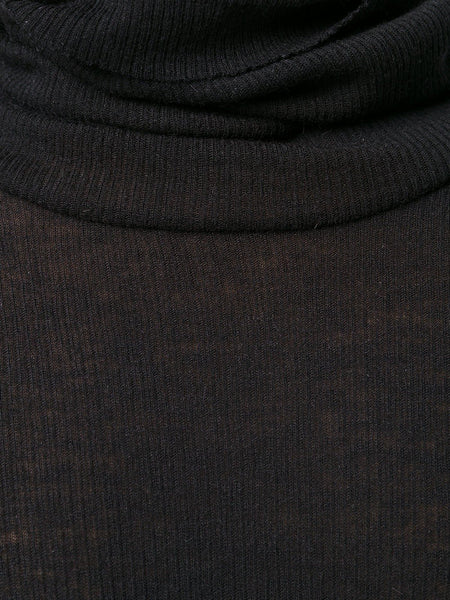 Angora Turtleneck Jumper Black