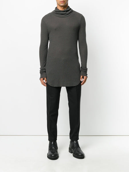 Angora Turtleneck Jumper Anthracite