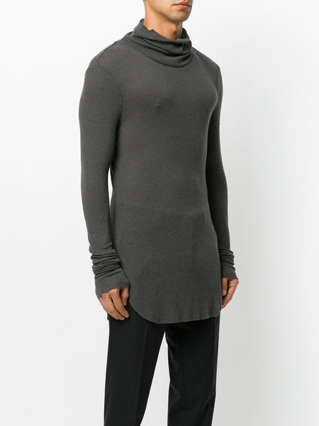 Angora Turtleneck Jumper Anthracite