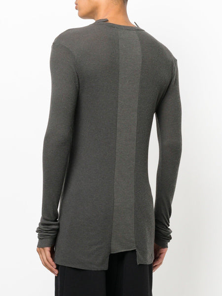 Elongated Sleeves Jumper Anthracite