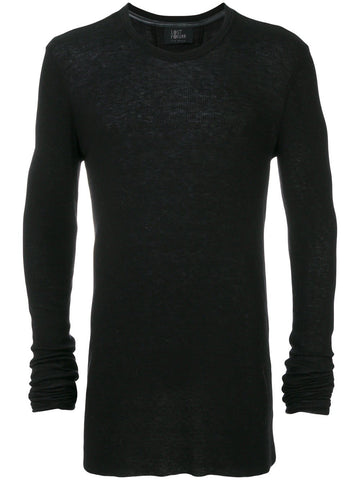 Elongated Sleeves Jumper Black