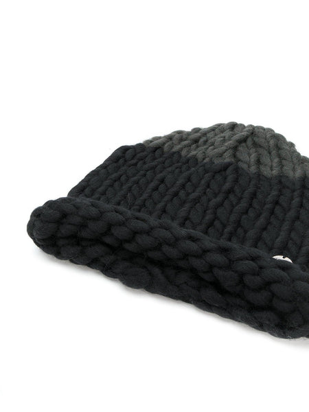 Bicolor Beanie Black Smoke